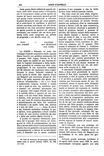 Annali della giurisprudenza italiana raccolta generale delle decisioni delle Corti di cassazione e d'appello in materia civile, criminale, commerciale, di diritto pubblico e amministrativo, e di procedura civile e penale