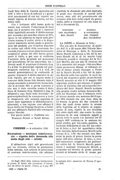 Annali della giurisprudenza italiana raccolta generale delle decisioni delle Corti di cassazione e d'appello in materia civile, criminale, commerciale, di diritto pubblico e amministrativo, e di procedura civile e penale