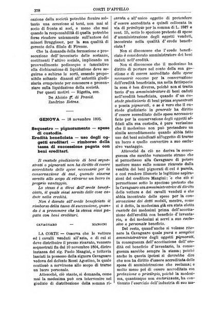 Annali della giurisprudenza italiana raccolta generale delle decisioni delle Corti di cassazione e d'appello in materia civile, criminale, commerciale, di diritto pubblico e amministrativo, e di procedura civile e penale