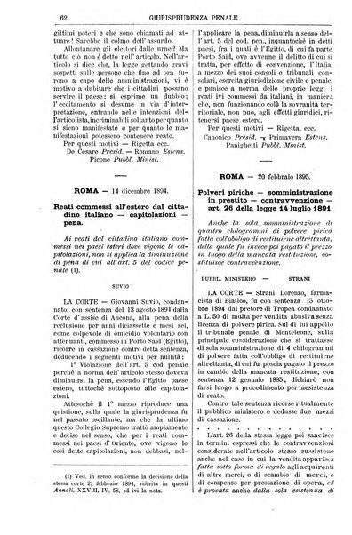 Annali della giurisprudenza italiana raccolta generale delle decisioni delle Corti di cassazione e d'appello in materia civile, criminale, commerciale, di diritto pubblico e amministrativo, e di procedura civile e penale