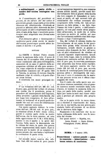 Annali della giurisprudenza italiana raccolta generale delle decisioni delle Corti di cassazione e d'appello in materia civile, criminale, commerciale, di diritto pubblico e amministrativo, e di procedura civile e penale