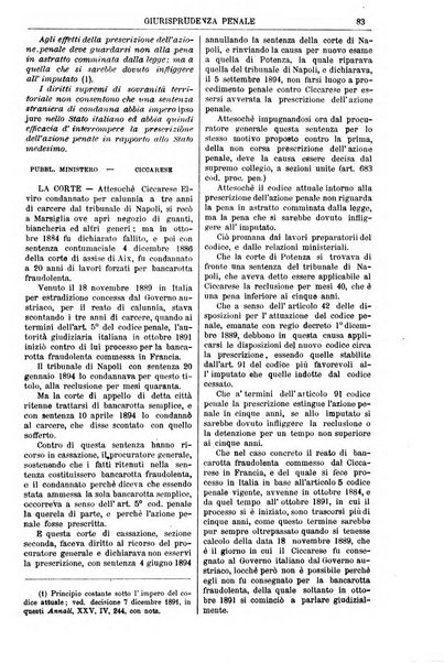 Annali della giurisprudenza italiana raccolta generale delle decisioni delle Corti di cassazione e d'appello in materia civile, criminale, commerciale, di diritto pubblico e amministrativo, e di procedura civile e penale