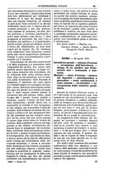 Annali della giurisprudenza italiana raccolta generale delle decisioni delle Corti di cassazione e d'appello in materia civile, criminale, commerciale, di diritto pubblico e amministrativo, e di procedura civile e penale