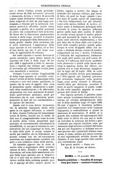 Annali della giurisprudenza italiana raccolta generale delle decisioni delle Corti di cassazione e d'appello in materia civile, criminale, commerciale, di diritto pubblico e amministrativo, e di procedura civile e penale