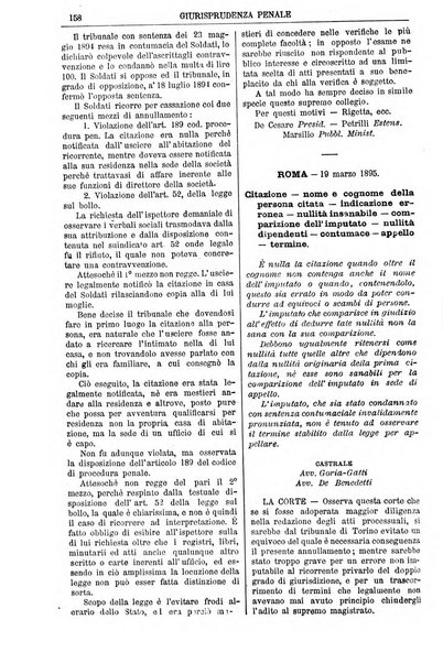 Annali della giurisprudenza italiana raccolta generale delle decisioni delle Corti di cassazione e d'appello in materia civile, criminale, commerciale, di diritto pubblico e amministrativo, e di procedura civile e penale