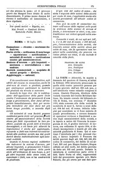 Annali della giurisprudenza italiana raccolta generale delle decisioni delle Corti di cassazione e d'appello in materia civile, criminale, commerciale, di diritto pubblico e amministrativo, e di procedura civile e penale