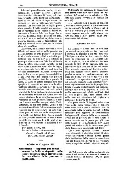 Annali della giurisprudenza italiana raccolta generale delle decisioni delle Corti di cassazione e d'appello in materia civile, criminale, commerciale, di diritto pubblico e amministrativo, e di procedura civile e penale