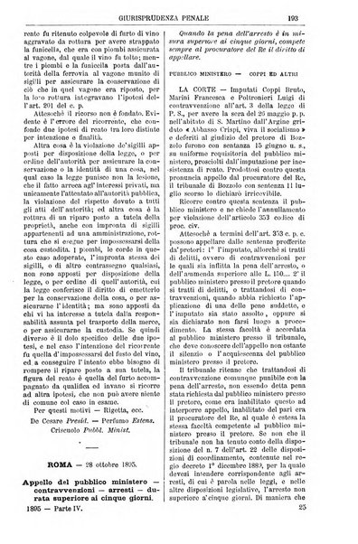 Annali della giurisprudenza italiana raccolta generale delle decisioni delle Corti di cassazione e d'appello in materia civile, criminale, commerciale, di diritto pubblico e amministrativo, e di procedura civile e penale