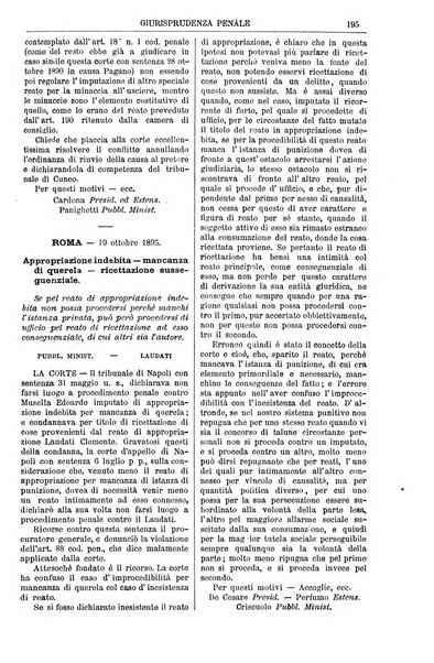 Annali della giurisprudenza italiana raccolta generale delle decisioni delle Corti di cassazione e d'appello in materia civile, criminale, commerciale, di diritto pubblico e amministrativo, e di procedura civile e penale