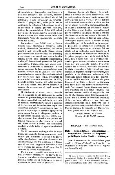 Annali della giurisprudenza italiana raccolta generale delle decisioni delle Corti di cassazione e d'appello in materia civile, criminale, commerciale, di diritto pubblico e amministrativo, e di procedura civile e penale