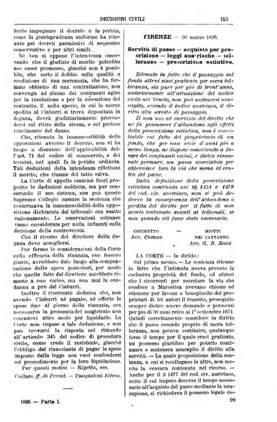 Annali della giurisprudenza italiana raccolta generale delle decisioni delle Corti di cassazione e d'appello in materia civile, criminale, commerciale, di diritto pubblico e amministrativo, e di procedura civile e penale