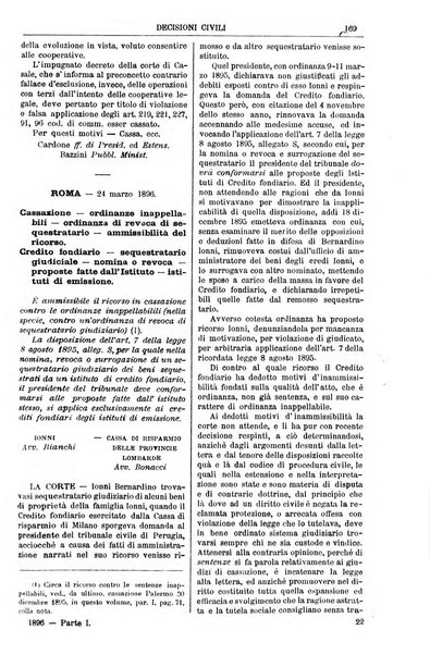 Annali della giurisprudenza italiana raccolta generale delle decisioni delle Corti di cassazione e d'appello in materia civile, criminale, commerciale, di diritto pubblico e amministrativo, e di procedura civile e penale