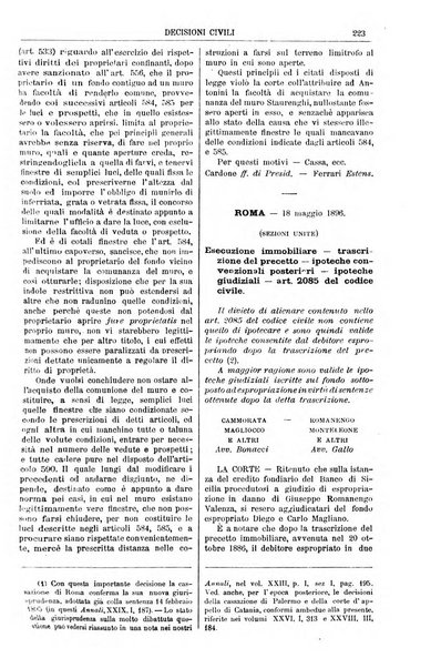 Annali della giurisprudenza italiana raccolta generale delle decisioni delle Corti di cassazione e d'appello in materia civile, criminale, commerciale, di diritto pubblico e amministrativo, e di procedura civile e penale