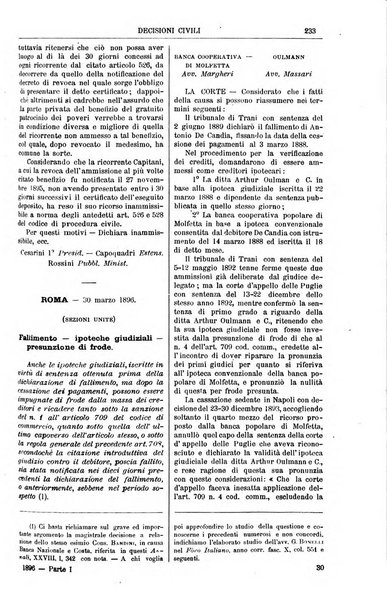 Annali della giurisprudenza italiana raccolta generale delle decisioni delle Corti di cassazione e d'appello in materia civile, criminale, commerciale, di diritto pubblico e amministrativo, e di procedura civile e penale