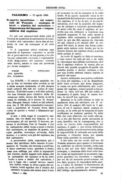 Annali della giurisprudenza italiana raccolta generale delle decisioni delle Corti di cassazione e d'appello in materia civile, criminale, commerciale, di diritto pubblico e amministrativo, e di procedura civile e penale