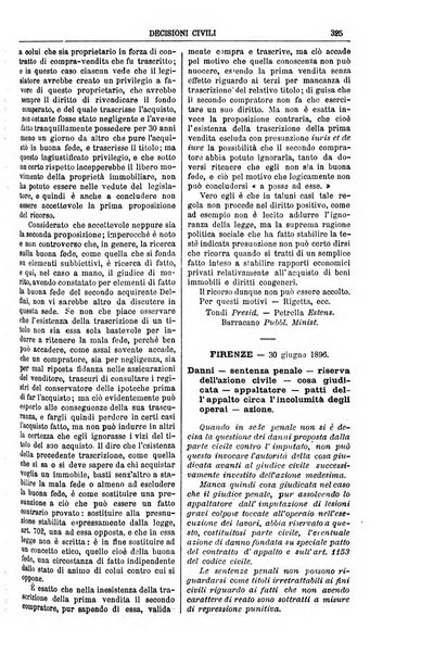 Annali della giurisprudenza italiana raccolta generale delle decisioni delle Corti di cassazione e d'appello in materia civile, criminale, commerciale, di diritto pubblico e amministrativo, e di procedura civile e penale