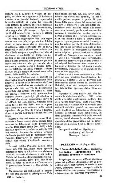 Annali della giurisprudenza italiana raccolta generale delle decisioni delle Corti di cassazione e d'appello in materia civile, criminale, commerciale, di diritto pubblico e amministrativo, e di procedura civile e penale