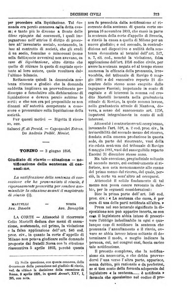 Annali della giurisprudenza italiana raccolta generale delle decisioni delle Corti di cassazione e d'appello in materia civile, criminale, commerciale, di diritto pubblico e amministrativo, e di procedura civile e penale