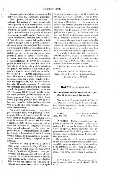 Annali della giurisprudenza italiana raccolta generale delle decisioni delle Corti di cassazione e d'appello in materia civile, criminale, commerciale, di diritto pubblico e amministrativo, e di procedura civile e penale