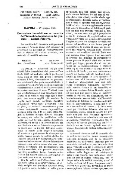 Annali della giurisprudenza italiana raccolta generale delle decisioni delle Corti di cassazione e d'appello in materia civile, criminale, commerciale, di diritto pubblico e amministrativo, e di procedura civile e penale