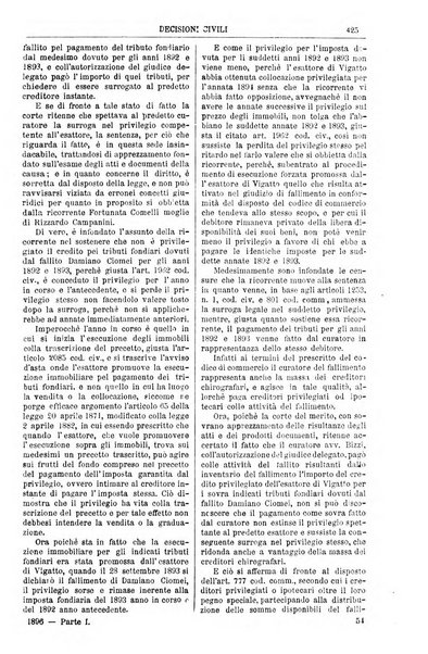 Annali della giurisprudenza italiana raccolta generale delle decisioni delle Corti di cassazione e d'appello in materia civile, criminale, commerciale, di diritto pubblico e amministrativo, e di procedura civile e penale