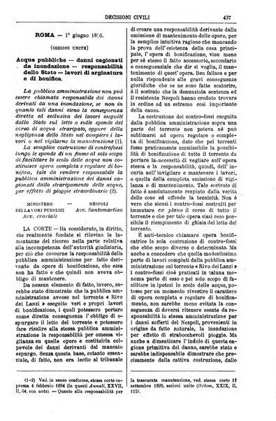 Annali della giurisprudenza italiana raccolta generale delle decisioni delle Corti di cassazione e d'appello in materia civile, criminale, commerciale, di diritto pubblico e amministrativo, e di procedura civile e penale