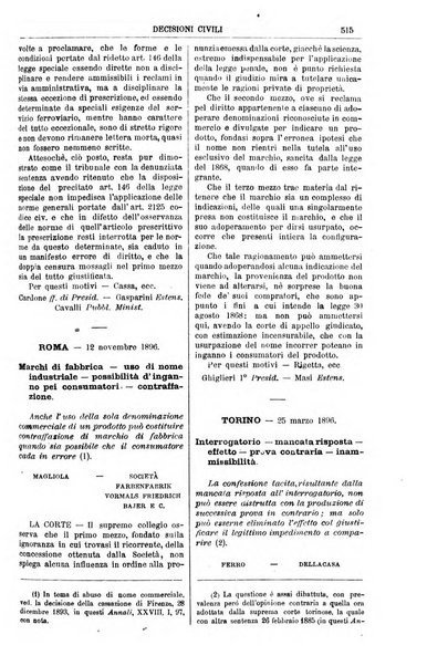 Annali della giurisprudenza italiana raccolta generale delle decisioni delle Corti di cassazione e d'appello in materia civile, criminale, commerciale, di diritto pubblico e amministrativo, e di procedura civile e penale