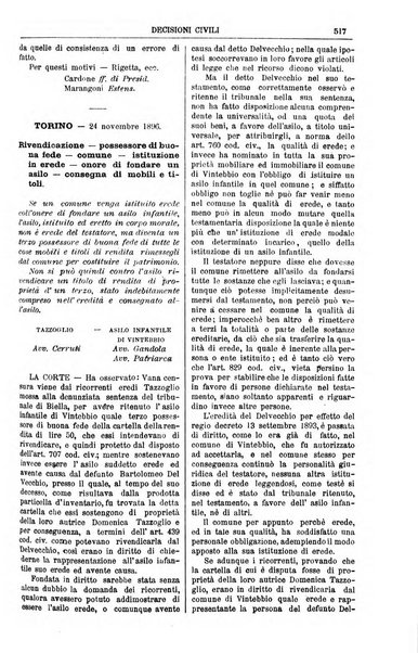 Annali della giurisprudenza italiana raccolta generale delle decisioni delle Corti di cassazione e d'appello in materia civile, criminale, commerciale, di diritto pubblico e amministrativo, e di procedura civile e penale