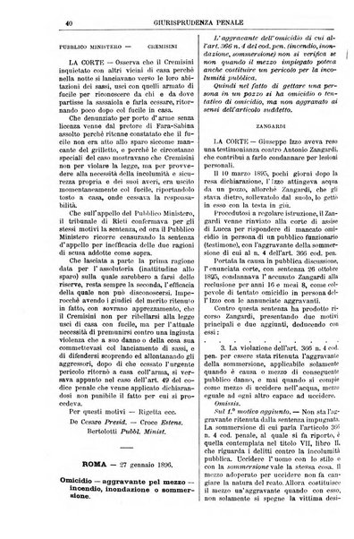 Annali della giurisprudenza italiana raccolta generale delle decisioni delle Corti di cassazione e d'appello in materia civile, criminale, commerciale, di diritto pubblico e amministrativo, e di procedura civile e penale