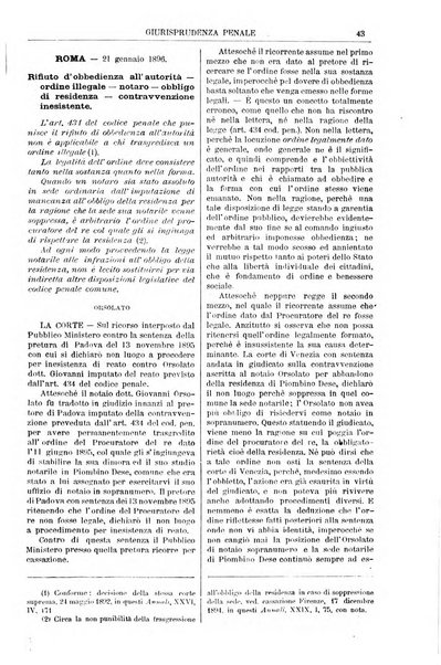 Annali della giurisprudenza italiana raccolta generale delle decisioni delle Corti di cassazione e d'appello in materia civile, criminale, commerciale, di diritto pubblico e amministrativo, e di procedura civile e penale