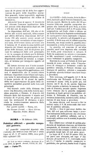 Annali della giurisprudenza italiana raccolta generale delle decisioni delle Corti di cassazione e d'appello in materia civile, criminale, commerciale, di diritto pubblico e amministrativo, e di procedura civile e penale