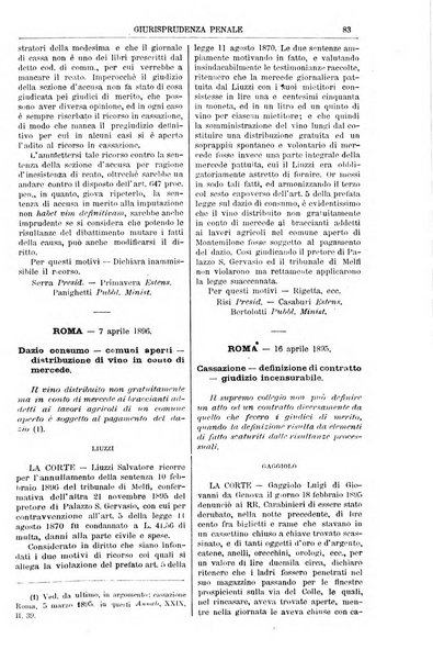 Annali della giurisprudenza italiana raccolta generale delle decisioni delle Corti di cassazione e d'appello in materia civile, criminale, commerciale, di diritto pubblico e amministrativo, e di procedura civile e penale