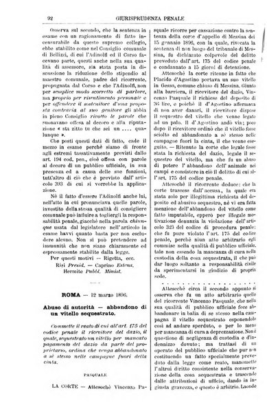 Annali della giurisprudenza italiana raccolta generale delle decisioni delle Corti di cassazione e d'appello in materia civile, criminale, commerciale, di diritto pubblico e amministrativo, e di procedura civile e penale