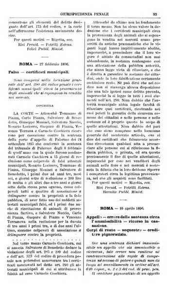 Annali della giurisprudenza italiana raccolta generale delle decisioni delle Corti di cassazione e d'appello in materia civile, criminale, commerciale, di diritto pubblico e amministrativo, e di procedura civile e penale