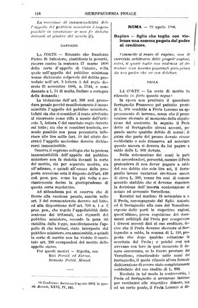 Annali della giurisprudenza italiana raccolta generale delle decisioni delle Corti di cassazione e d'appello in materia civile, criminale, commerciale, di diritto pubblico e amministrativo, e di procedura civile e penale