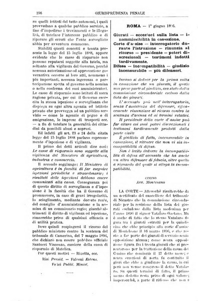 Annali della giurisprudenza italiana raccolta generale delle decisioni delle Corti di cassazione e d'appello in materia civile, criminale, commerciale, di diritto pubblico e amministrativo, e di procedura civile e penale