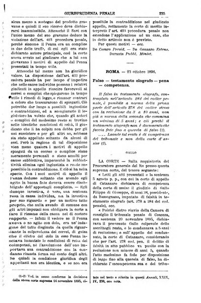 Annali della giurisprudenza italiana raccolta generale delle decisioni delle Corti di cassazione e d'appello in materia civile, criminale, commerciale, di diritto pubblico e amministrativo, e di procedura civile e penale