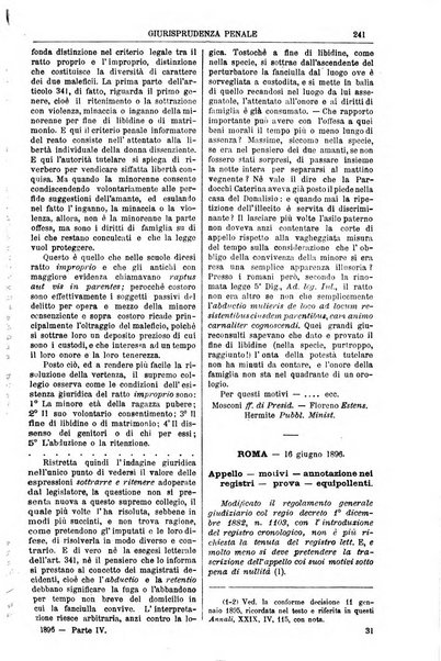 Annali della giurisprudenza italiana raccolta generale delle decisioni delle Corti di cassazione e d'appello in materia civile, criminale, commerciale, di diritto pubblico e amministrativo, e di procedura civile e penale