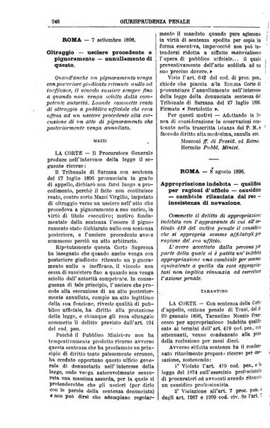 Annali della giurisprudenza italiana raccolta generale delle decisioni delle Corti di cassazione e d'appello in materia civile, criminale, commerciale, di diritto pubblico e amministrativo, e di procedura civile e penale