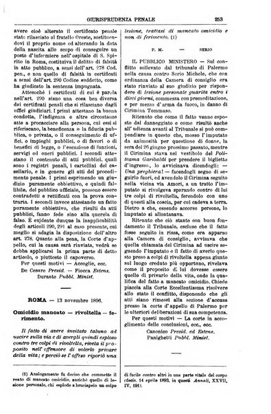 Annali della giurisprudenza italiana raccolta generale delle decisioni delle Corti di cassazione e d'appello in materia civile, criminale, commerciale, di diritto pubblico e amministrativo, e di procedura civile e penale