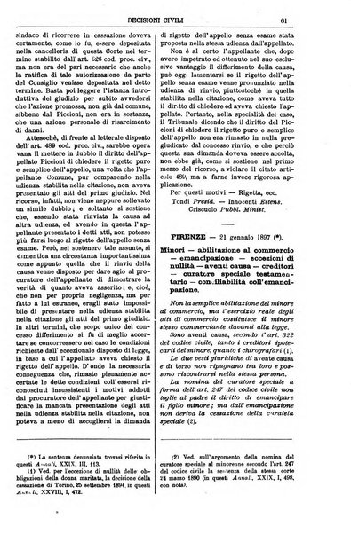 Annali della giurisprudenza italiana raccolta generale delle decisioni delle Corti di cassazione e d'appello in materia civile, criminale, commerciale, di diritto pubblico e amministrativo, e di procedura civile e penale