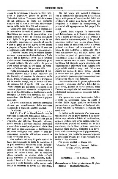 Annali della giurisprudenza italiana raccolta generale delle decisioni delle Corti di cassazione e d'appello in materia civile, criminale, commerciale, di diritto pubblico e amministrativo, e di procedura civile e penale