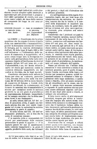 Annali della giurisprudenza italiana raccolta generale delle decisioni delle Corti di cassazione e d'appello in materia civile, criminale, commerciale, di diritto pubblico e amministrativo, e di procedura civile e penale