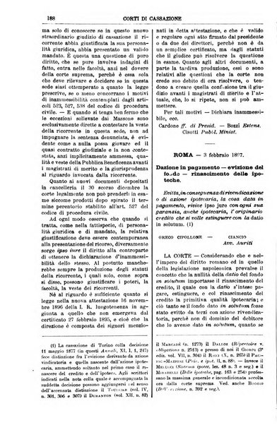 Annali della giurisprudenza italiana raccolta generale delle decisioni delle Corti di cassazione e d'appello in materia civile, criminale, commerciale, di diritto pubblico e amministrativo, e di procedura civile e penale