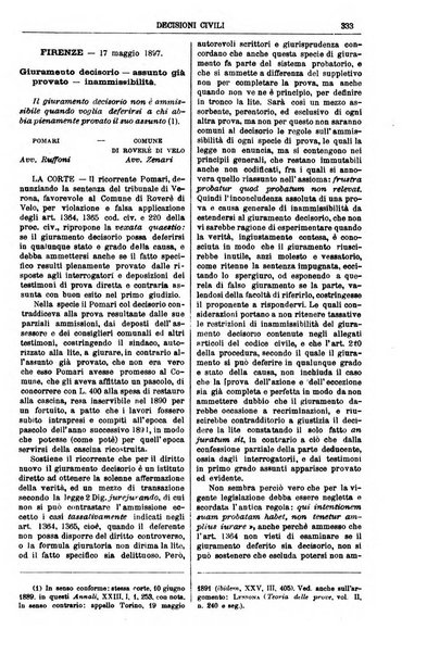 Annali della giurisprudenza italiana raccolta generale delle decisioni delle Corti di cassazione e d'appello in materia civile, criminale, commerciale, di diritto pubblico e amministrativo, e di procedura civile e penale