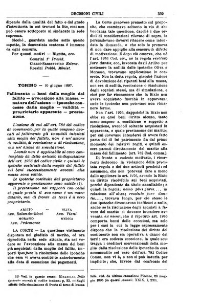 Annali della giurisprudenza italiana raccolta generale delle decisioni delle Corti di cassazione e d'appello in materia civile, criminale, commerciale, di diritto pubblico e amministrativo, e di procedura civile e penale