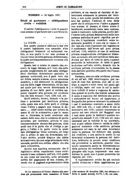 Annali della giurisprudenza italiana raccolta generale delle decisioni delle Corti di cassazione e d'appello in materia civile, criminale, commerciale, di diritto pubblico e amministrativo, e di procedura civile e penale