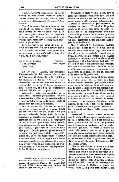 Annali della giurisprudenza italiana raccolta generale delle decisioni delle Corti di cassazione e d'appello in materia civile, criminale, commerciale, di diritto pubblico e amministrativo, e di procedura civile e penale