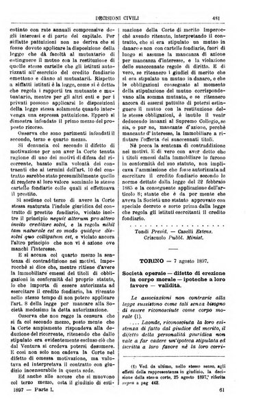 Annali della giurisprudenza italiana raccolta generale delle decisioni delle Corti di cassazione e d'appello in materia civile, criminale, commerciale, di diritto pubblico e amministrativo, e di procedura civile e penale