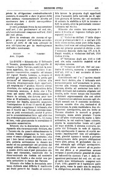 Annali della giurisprudenza italiana raccolta generale delle decisioni delle Corti di cassazione e d'appello in materia civile, criminale, commerciale, di diritto pubblico e amministrativo, e di procedura civile e penale